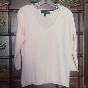 3/4 sleeve cashmere top